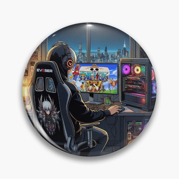 Item preview, Gaming life - X Pc X One Piece X designed and sold by Savario.