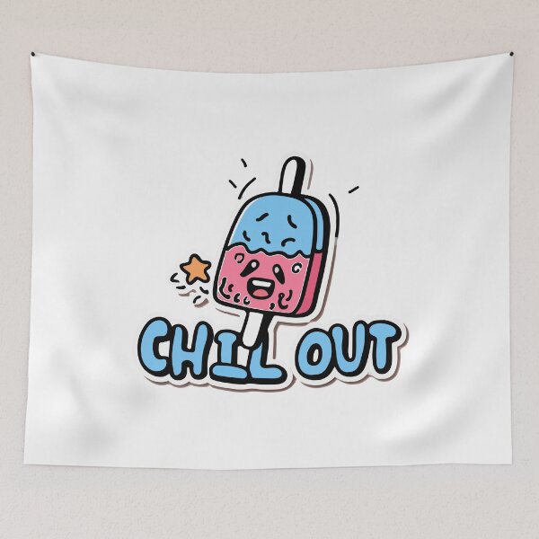 Item preview, Chill Out Cartoon Ice Pop Doodle designed and sold by NiftyWrx.