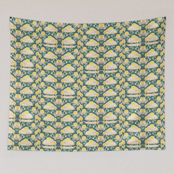Item preview, Lemon Meringue Flowers Fabric16 designed and sold by 5C-Artwork.