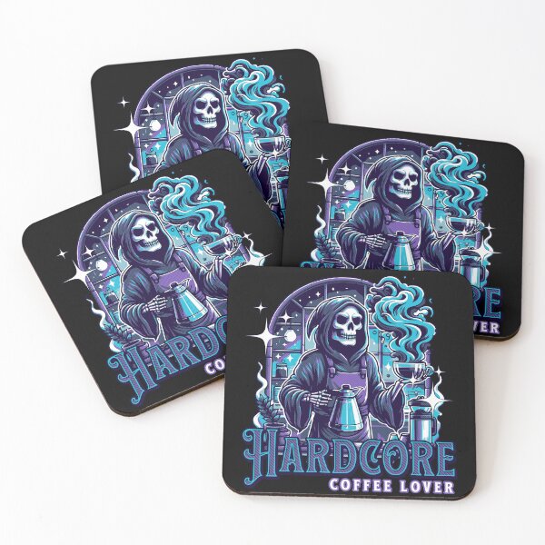 Item preview, Coffee Lover Grim Reaper - Caffeine Gift designed and sold by InkyGenies.