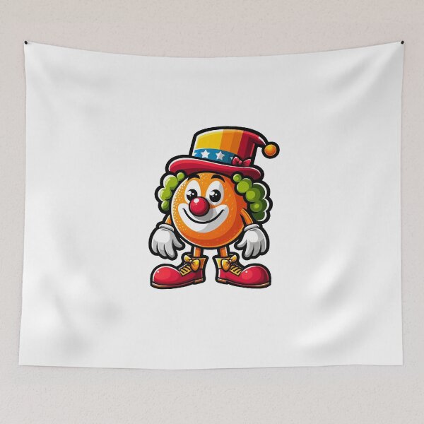 Item preview, orange clown designed and sold by FerdiEverywhere.