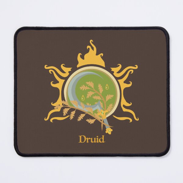 Baldurs Gate Druid Minimalist Mouse Pad