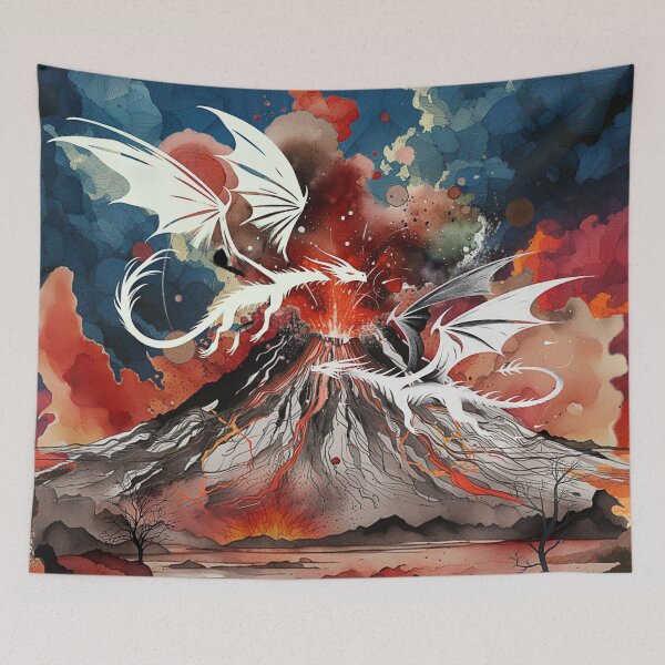Item preview, Fire and Fury - The Volcano and Dragon Dance designed and sold by HausKatz.