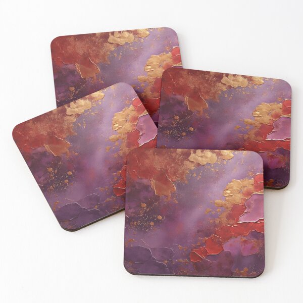 Item preview, Abstraction in Red & Purple V designed and sold by Terrace36.