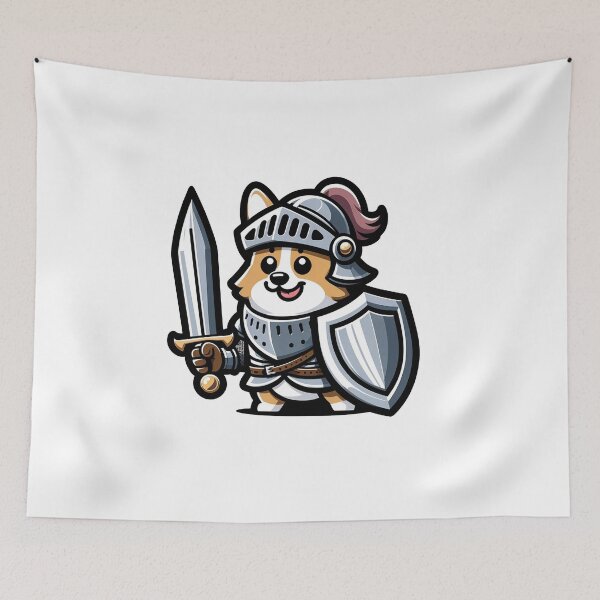 Item preview, corgi knight designed and sold by FerdiEverywhere.