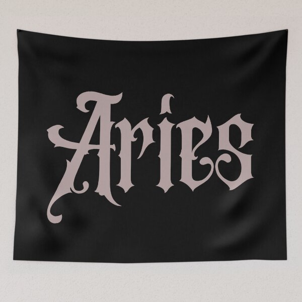 Item preview, Gothic Aries Zodiac Sign designed and sold by Hellofriendco.