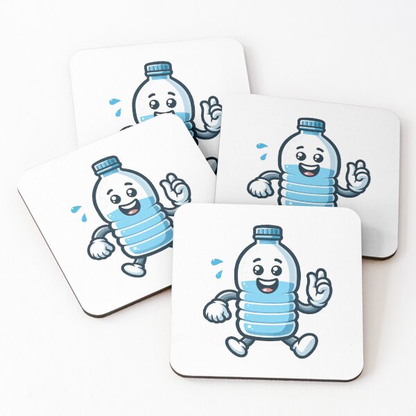 Item preview, mineral water bottle cartoon designed and sold by FerdiEverywhere.
