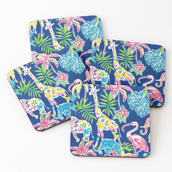 Item preview, Animales de dibujos animados de muy buen gusto en azul marino designed and sold by SophieClimaArt.
