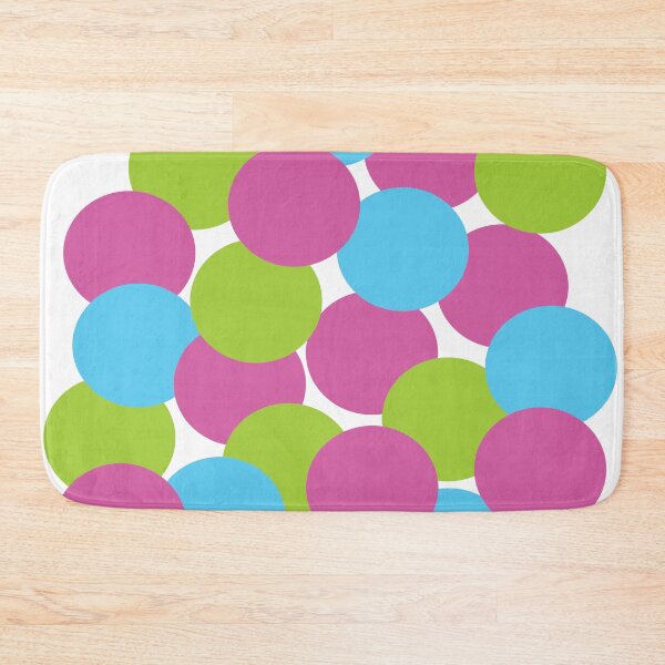 Item preview, Bright Dots Pink Blue Green designed and sold by type-and-create.