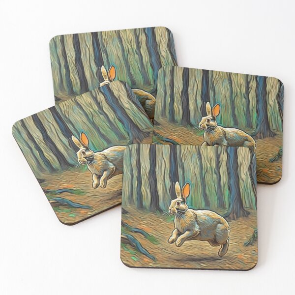 Item preview, "Running Hare in the Forest"   designed and sold by Artisticanvas.