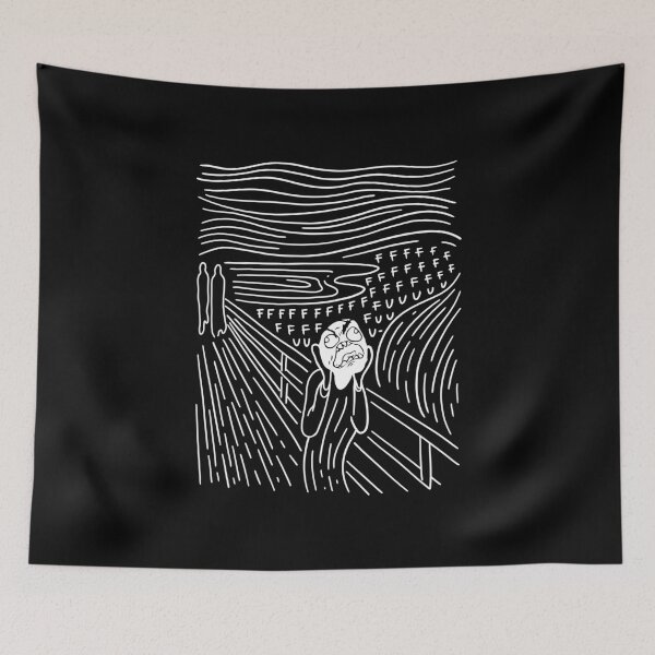 Item preview, The Scream Troll Meme Fffffffuuuuu- designed and sold by Quilimo Studio.