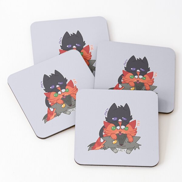 Item preview, Firepaw, Ravenpaw and Greypaw Cute Stack designed and sold by EXPEL-AIDEN.