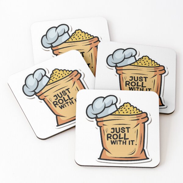 Item preview, Just Roll With It Chef Flour Bag Cartoon designed and sold by NiftyWrx.