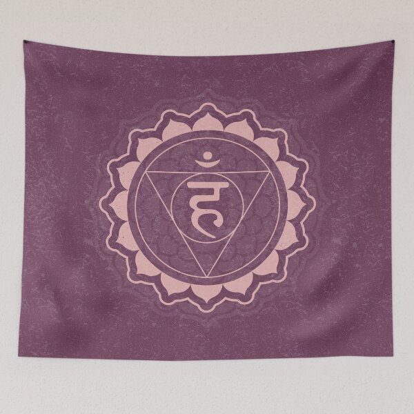 Item preview, Throat Chakra Mandala - Beet + Rose designed and sold by Irene Estelle.