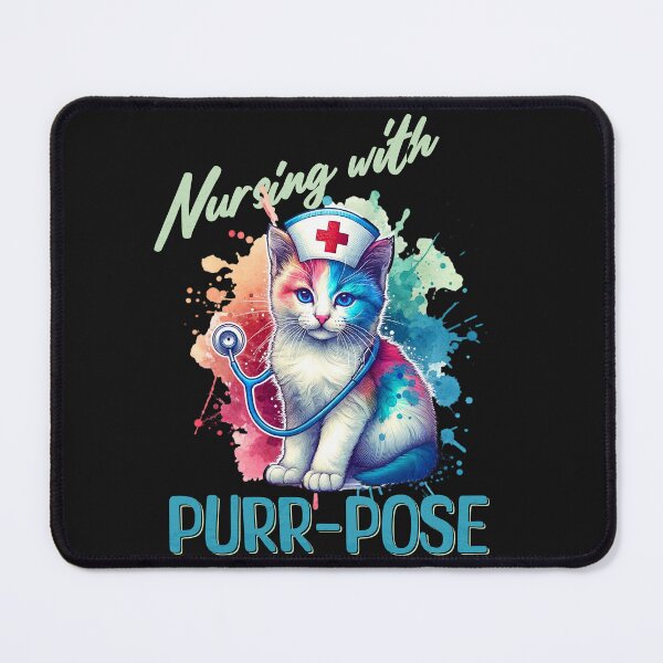 Item preview, Cat Nurse funny saying  designed and sold by MumMadeDesigns.