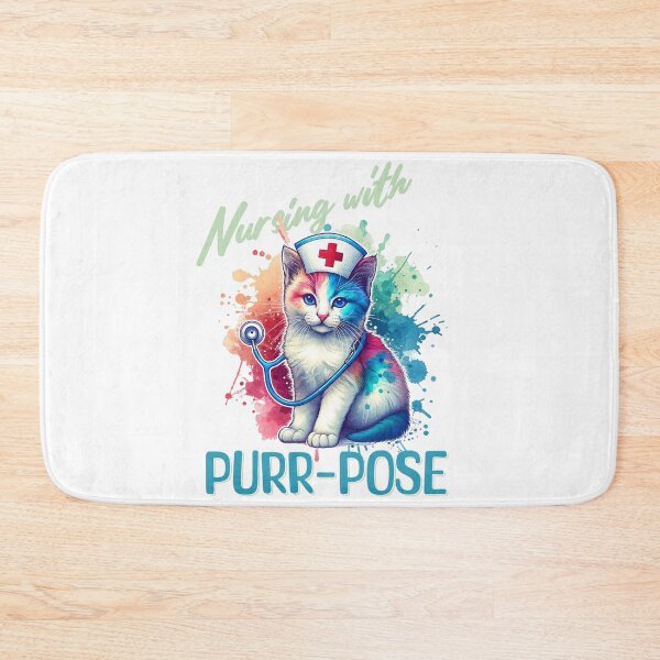 Item preview, Cat Nurse funny saying  designed and sold by MumMadeDesigns.