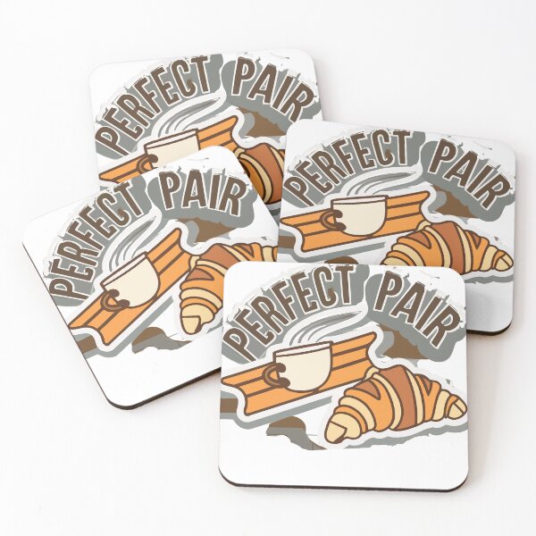 Item preview, Perfect Pair - Coffee and Croissant Café Design designed and sold by NiftyWrx.