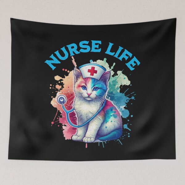 Item preview, Nurse life cat lover  designed and sold by MumMadeDesigns.