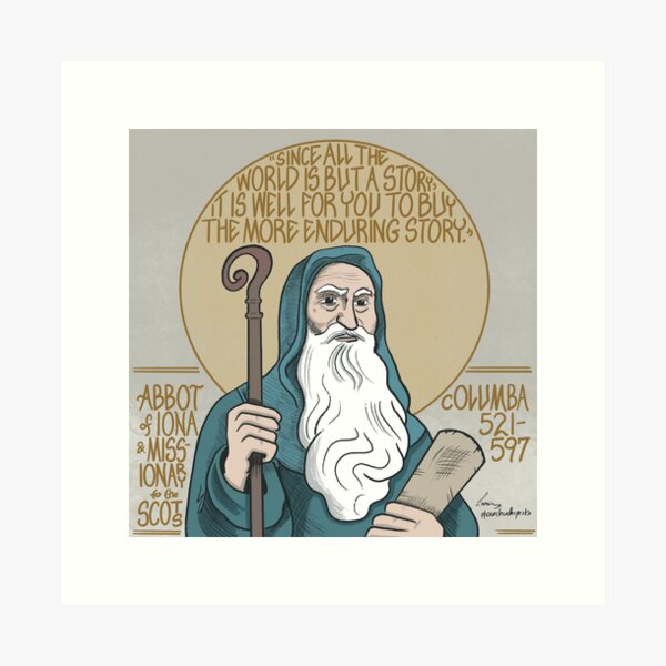 Item preview, Columba (521-597), Abbot of Iona and Missionary to the Scots designed and sold by LansingCreative.