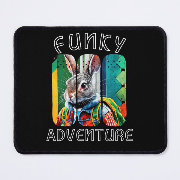 Artikelvorschau, Funky Adventure Backpacking Rabbit entworfen und verkauft von MyEpicSquare.