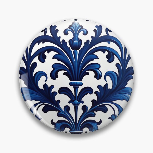 Item preview, Abstract Delfts Blue Dutch Porcelain Pattern designed and sold by TheArtOfPat.