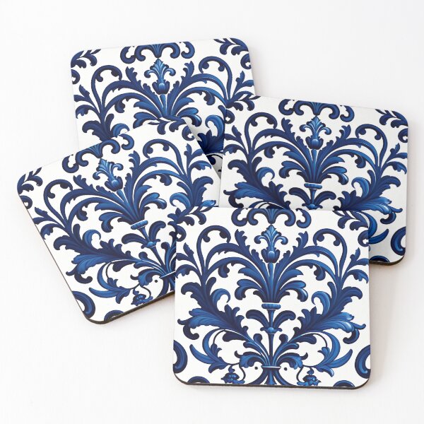 Item preview, Abstract Delfts Blue Dutch Porcelain Pattern designed and sold by TheArtOfPat.