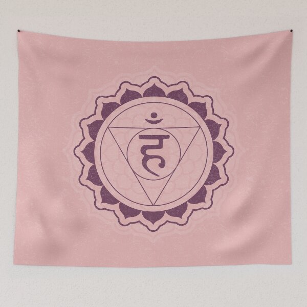 Item preview, Throat Chakra Mandala - Rose + Beet designed and sold by Irene Estelle.