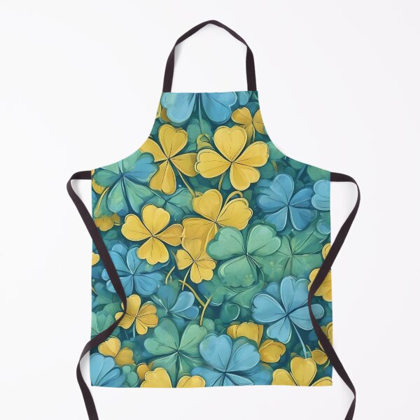 Item preview, Yellow, green and blue clovers designed and sold by Ciervo Primavera.