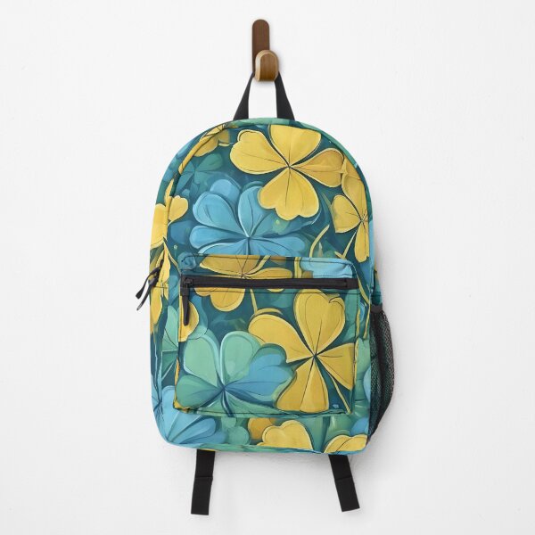 Item preview, Yellow, green and blue clovers designed and sold by Ciervo Primavera.