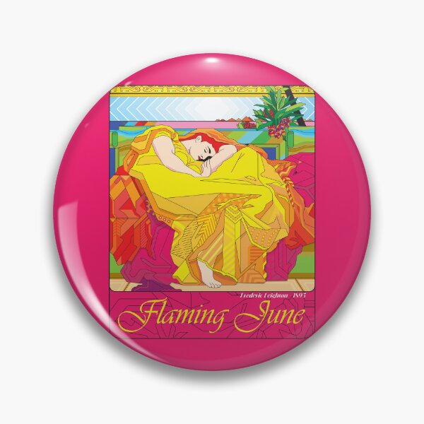 Item preview, Flaming Geometry with name: A Modern Tribute to Flaming June by Frederic Leighton designed and sold by W-O-A-K.