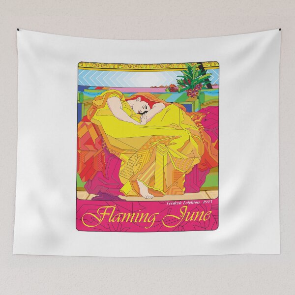 Item preview, Flaming Geometry with name: A Modern Tribute to Flaming June by Frederic Leighton designed and sold by W-O-A-K.
