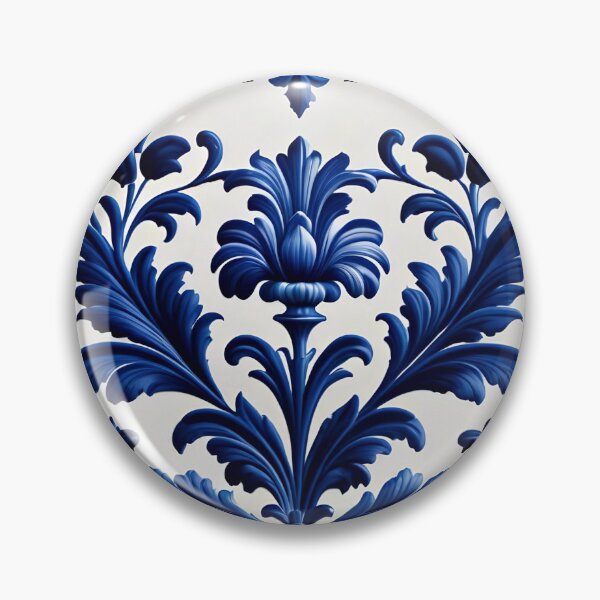 Item preview, Abstract Delfts Blue Dutch Porcelain Pattern designed and sold by TheArtOfPat.