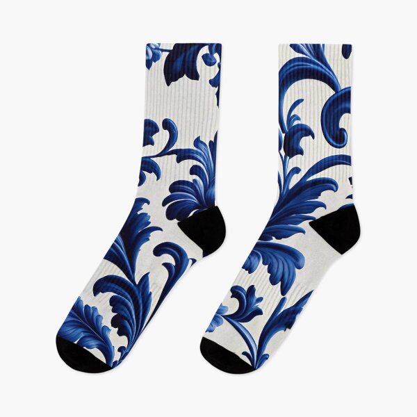 Item preview, Abstract Delfts Blue Dutch Porcelain Pattern designed and sold by TheArtOfPat.