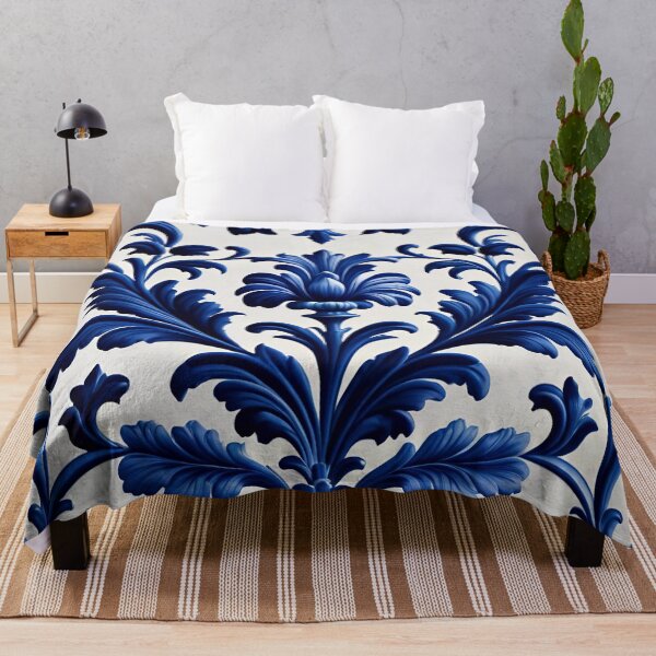 Item preview, Abstract Delfts Blue Dutch Porcelain Pattern designed and sold by TheArtOfPat.