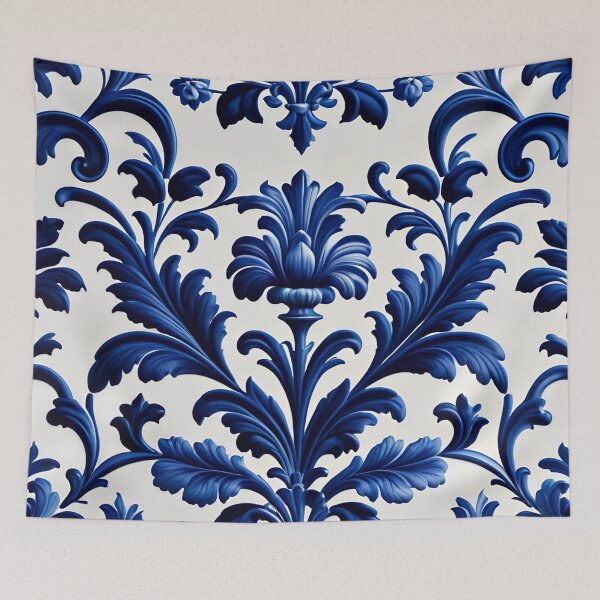 Item preview, Abstract Delfts Blue Dutch Porcelain Pattern designed and sold by TheArtOfPat.