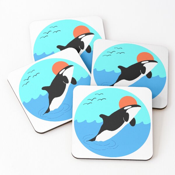 Item preview, Orca Breaching the Surface in Silhouette Style designed and sold by CoastalCaptures.