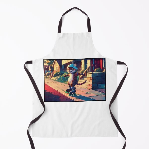 Item preview, Cat rollerblading in the Neighborhood designed and sold by RWCarpenter.