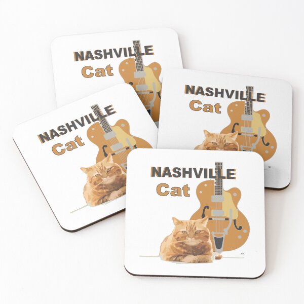 Item preview, Nashville Cat Orange Guitar  designed and sold by TerScott.