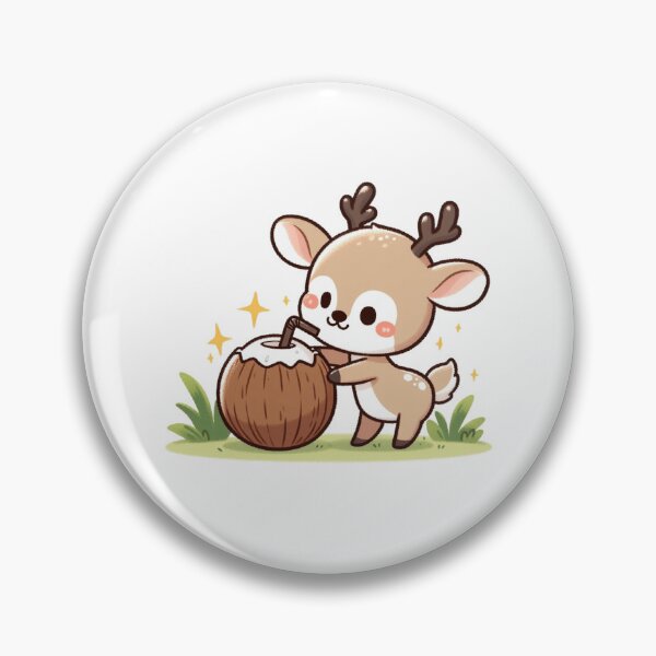 Item preview, Deer Drinking Coconut Water designed and sold by LemuellTrends.