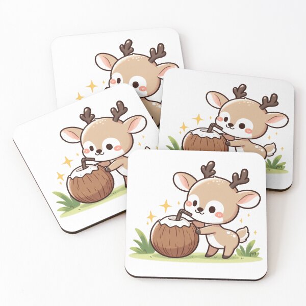 Item preview, Deer Drinking Coconut Water designed and sold by LemuellTrends.