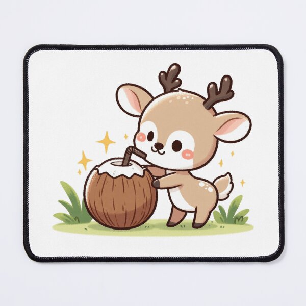 Item preview, Deer Drinking Coconut Water designed and sold by LemuellTrends.