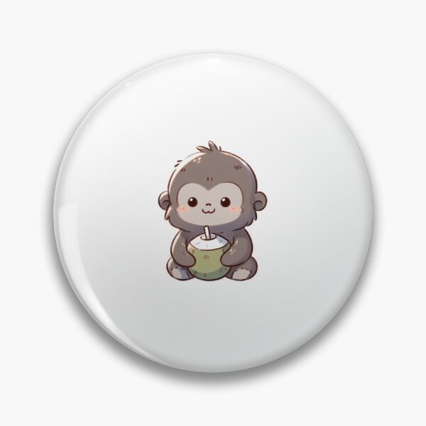 Item preview, Gorilla Drinking Coconut Water designed and sold by LemuellTrends.