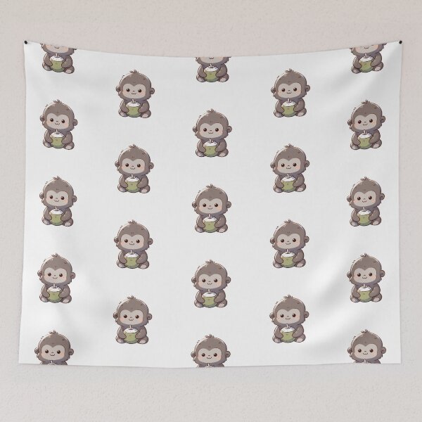 Item preview, Gorilla Drinking Coconut Water designed and sold by LemuellTrends.