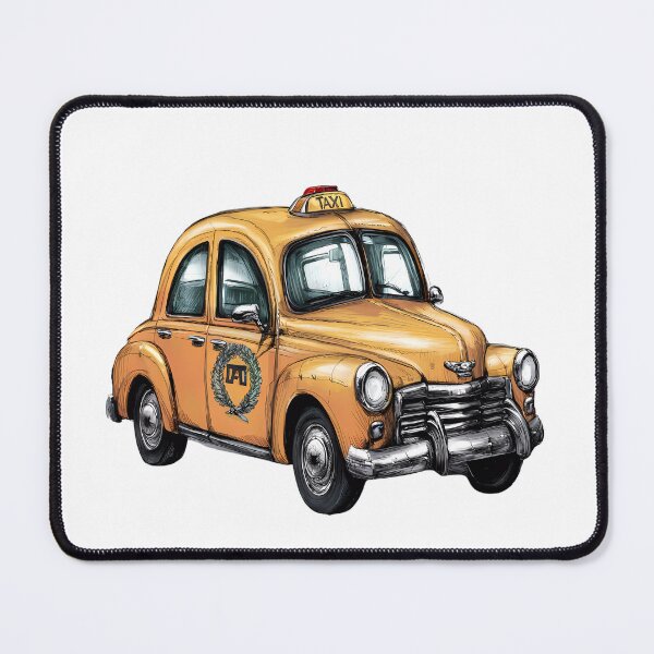 Item preview, Yellow Cab Aesthetic Illustration designed and sold by WatermelonPink.