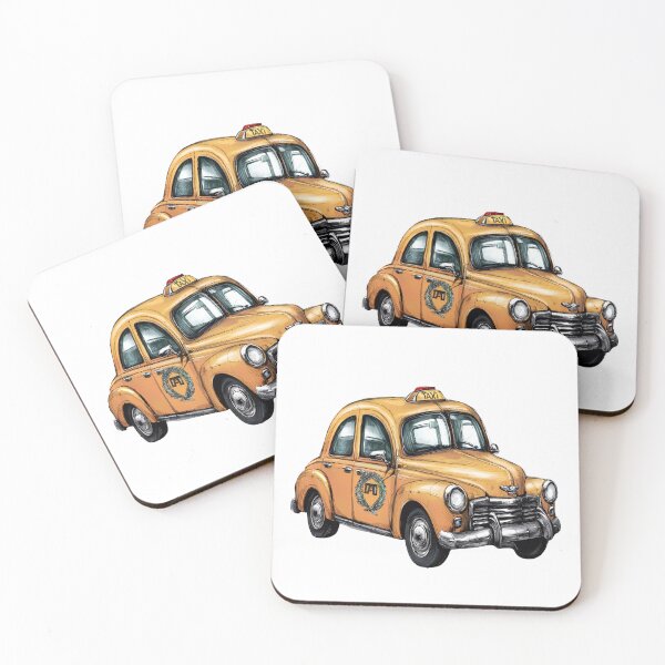 Item preview, Yellow Cab Aesthetic Illustration designed and sold by WatermelonPink.