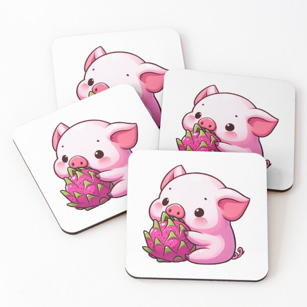 Item preview, Pig Eating Dragon Fruit designed and sold by LemuellTrends.