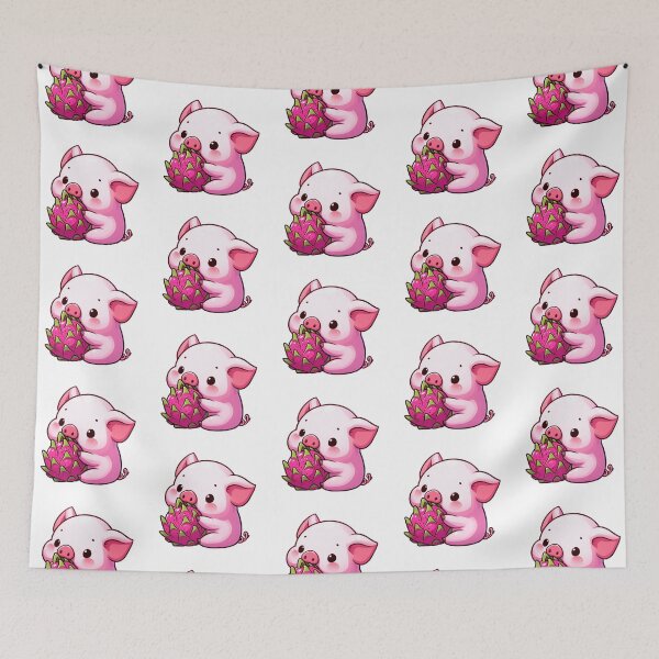 Item preview, Pig Eating Dragon Fruit designed and sold by LemuellTrends.