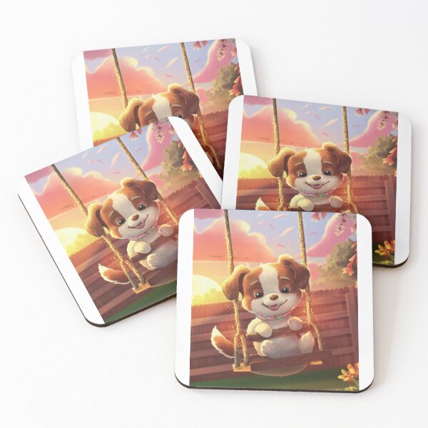 Item preview, Puppy Swinging in a Swing designed and sold by RWCarpenter.