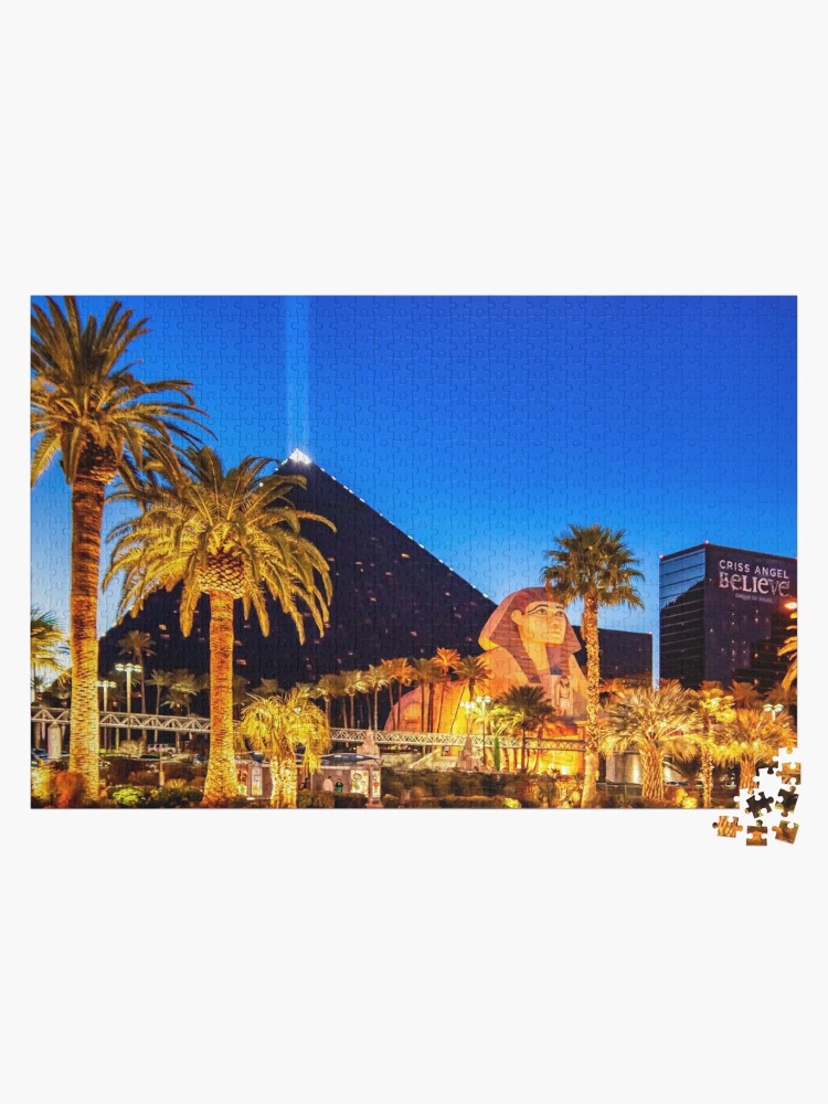 Thumbnail 1 of 2, Jigsaw Puzzle, Luxor Pyramid and Sphinx Of Giza, Las Vegas designed and sold by travelways.
