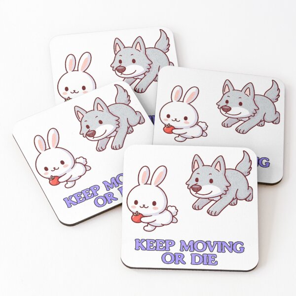 Item preview, Keep Moving Or Die Bunny designed and sold by LemuellTrends.